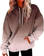 [Generic] Sweatshirt Hoodie Women Line Print Hooded Fashion Sweater Sweatshirts for Women Hoodie Pullover Warm