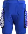 Kids Padded Shorts Hip Protection Shorts Butt Protective Gear (Blue,Size:L)