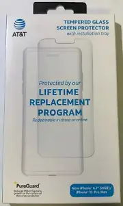 NEW AT&T Tempered Glass Screen Protector for Apple iPhone 14 PLUS (6.7")