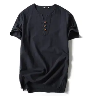 summer Men V-neck print T-shirts brand tee cotton clothes男T