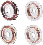 SOLUSTRE 8 Rolls Enameled Wire Conductive Copper Copper Wire Enameled Copper Wire Enameled Magnet Winding Wire Copper Coil Spool Wire Beading Thread Four Wheel Drive Enamelled