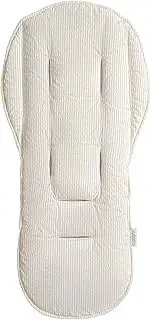 Suessie Pram Liner - Universal and Reversible Seat Liner, Sand Stripe