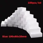 100 Pc Magic Sponge Eraser Kitchen Easy Cleaning Melamine Foam Bulk Pack tools