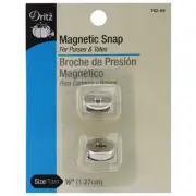Dritz 762-65 Round Magnetic Snap 1/2" 1/Pkg-Nickel (3Pk)
