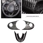 For Mini Cooper F54 F55 F56 F57 2014-up Carbon Fiber Steering Wheel Cover Trim (for: Mini)