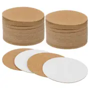 100-Pack Self-Adhesive Cork Sheets, 4 x 4 Inch Round Cork Board [1mm Thick]