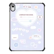 iPad 10.9-inch (10th gen) iPad Impact Case mochi composition book (blue) by sleepydaze