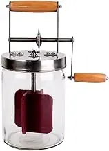 Oshhni Hand Crank Butter Churner Kitchen Cream Mixer Butter, 1L