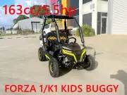 FORZA1 K1 Dune Buggy 163CC 5.5HP Off Road UTV 2 Seater 4 Wheel Go kart REV yello