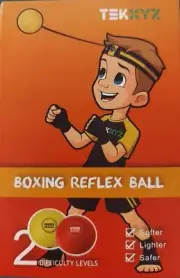 TEKXYZ Boxing Reflex Ball, 2 Difficulty Levels Boxing Ball With Headband