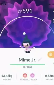 Mime Jr. Pokemon Trade Go Same day Pokémon Trading Not shiny Read Description