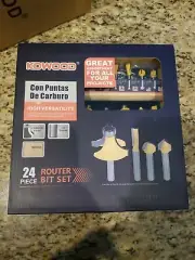 Router Bits Sets Of 24 Pieces 1/4 Inch Shank Tongue And Groove Set T Shape Wood