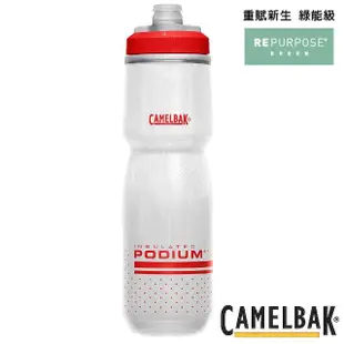 【CAMELBAK】Podium 自行車保冷噴射水瓶 710ml(水杯/水壺/補水/戶外/露營/運動/單車)