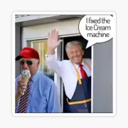 3x pack DONALD TRUMP 24 I Fixed the ice cream McDonalds uniform MAGA USA biden