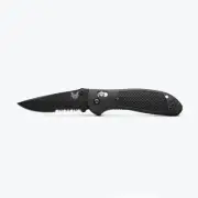 Benchmade 551SBK Griptilian® | Black Grivory® | Drop-Point Folding Knife