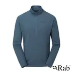 RAB SONIC LS ZIP  男 長袖透氣拉鍊排汗衣 獵戶藍 QBL-03 吸濕 排汗 保暖【陽昇戶外用品】