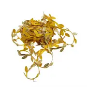Leaf Ribbon x 10m Gold Leaves Craft Trim Party Wedding Garland Decoration