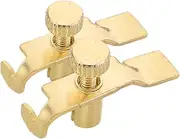 Generic 2pcs Plated Fine Tuners for Erhu Portable Tuning Tools Precision String Adjuster for Professional Amateur Musicians Durable Lightweight Design