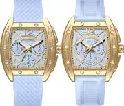 COOSSA ORIGINAL Special Edition His And Hers Tonneau Watch Set Day/Date Watch
