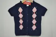 Gymboree Argyle Cardigan Sweater & Hearts Embroidery Size 5 T Brand New