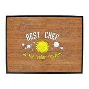 Best Chef Solar System - Funny Novelty Doormat Man Cave Floor mat