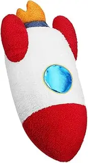 DONFAMDS Rocket Ship Throw Pillow for Adorable Space Themed Nursery Decor Charming Rocket Shape Cushion for Versatile Fun Decorative Pillow for Play and Sleep