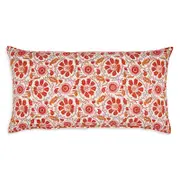 John Robshaw Yavi Coral Bolster Pillow with Insert