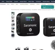 Saramonic Blink900 S1 Wireless Lavalier Microphones for Cameras Camcorder DSLR C