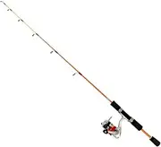 SmileShip Easy Hole Fishing Set, Spinning Type, 90, Orange x Red