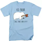 We Bare Bears Take Care Of It Licensed Adult T-Shirt