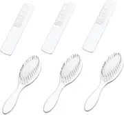 LOORGVEL Hair Brush Set Newborn Scalp Massager White Comb Hair Brush Comb for Toddlers