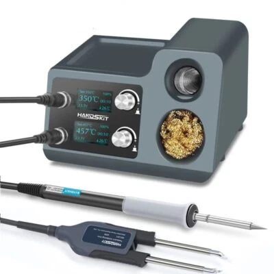 Soldering Station Tweezers Handle 32 Chip Auto Sleep Electronic SMD Welding Tool