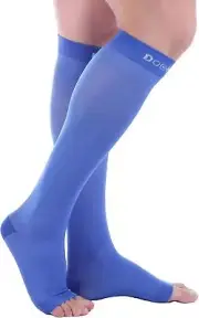 Doc Miller Open Toe Compression Sock 20-30mmHg Toeless Support Circ. PKG170