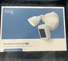 NEW Ring Floodlight Cam Wired Pro Outdoor Wi-Fi 1080p Surveillance Camera White