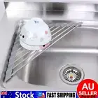 Triangle Dish Drying Rack For Sink Corner Roll Up Caddy Sponge Holder Foldable⊙