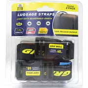 Gripwell Luggage Strap - 1.8m, 68kg, 2 Pack