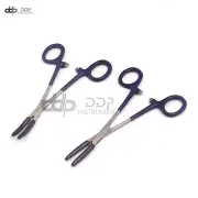 HEMOSTAT Forceps, Straight & Curved, 5.5 INCHES PVC Coated TIP