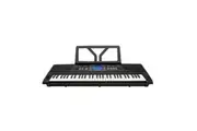 Crown CK-28 Touch Sensitive Multi-Function 61-Key Electronic Portable Keyboard with USB (Black)