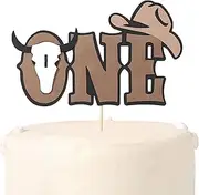 My First Rodeo Cake Topper - Cowboy One Birthday Party Decorations,Western 1st Cake Decoration,Cowboy One Cake Topper,My First Rodeo Photo Prop Cake Smash