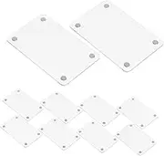 OHPHCALL Sturdy Acrylic Magnetic Photo Frames 12pcs Fridge Picture Magnets for Double-sided Display