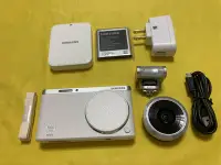 在飛比找Yahoo!奇摩拍賣優惠-samsung nx mini 白色 機身+鏡頭 9m+32