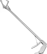 PERSELOSO 1Pc Folding Snake Catcher Clamp Stainless Steel Clip Tool with Lock Safe Convenient Snake Trap for Easy Handling Lightweight Portable Design