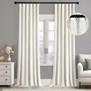 MIULEE Velvet Curtains 84 Inches Long 2 Panels Set for Living Room Bedroom, C...