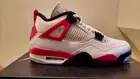 Men's Air Jordan 4 Retro WHITE/FIRE RED-BLACK Size 11 DH6927 161