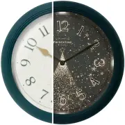 Presentime & Co. 12.6" Luminous Modern Wall Clock, Silent no Ticking, Forest ...