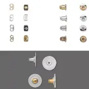 100 Earring Back Backings For Post Stud Ear Rings Small - Big Earnut Replacement