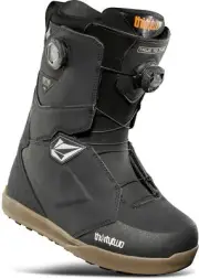 ThirtyTwo Lashed Double BOA X Volcom Men's Snowboard Boots, Black/Gum, M11 MY25
