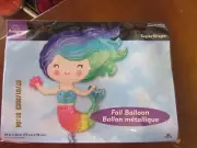 Mermaid Birthday 29in X 30in inch SuperShape Foil Balloon