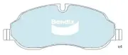 Bendix Heavy Duty Front Brake Pad Set for Ford Transit VO 2.2L CV24,CVR5,UYR6 Di