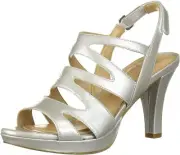 Naturalizer Women's Pressley Heeled Sandal, Soft Silver - $99.00 MSRP